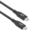ACT | USB 3.0 Kabel | 10Gbps | 60W | USB-C naar USB-C | 2m | Zwart