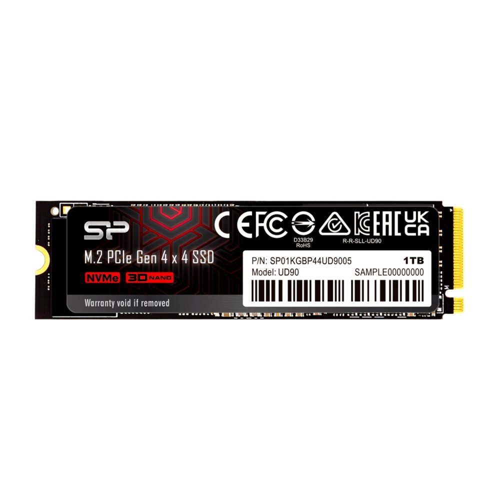 Silicon Power UD90 | 1TB NVMe SSD | M.2 Gen4 | 4.800MB/s Lezen | 4.200MB/s Schrijven