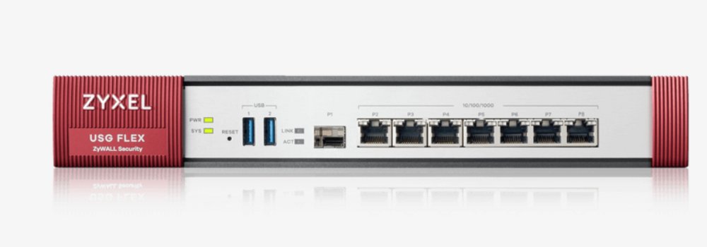 Zyxel USG Flex 500 | Next-Gen Firewall | 7x Gigabit LAN/WAN | 1x SFP | 2,3 Gbps SPI | 810 Mbps VPN | Nebula Cloudbeheer | 1U 