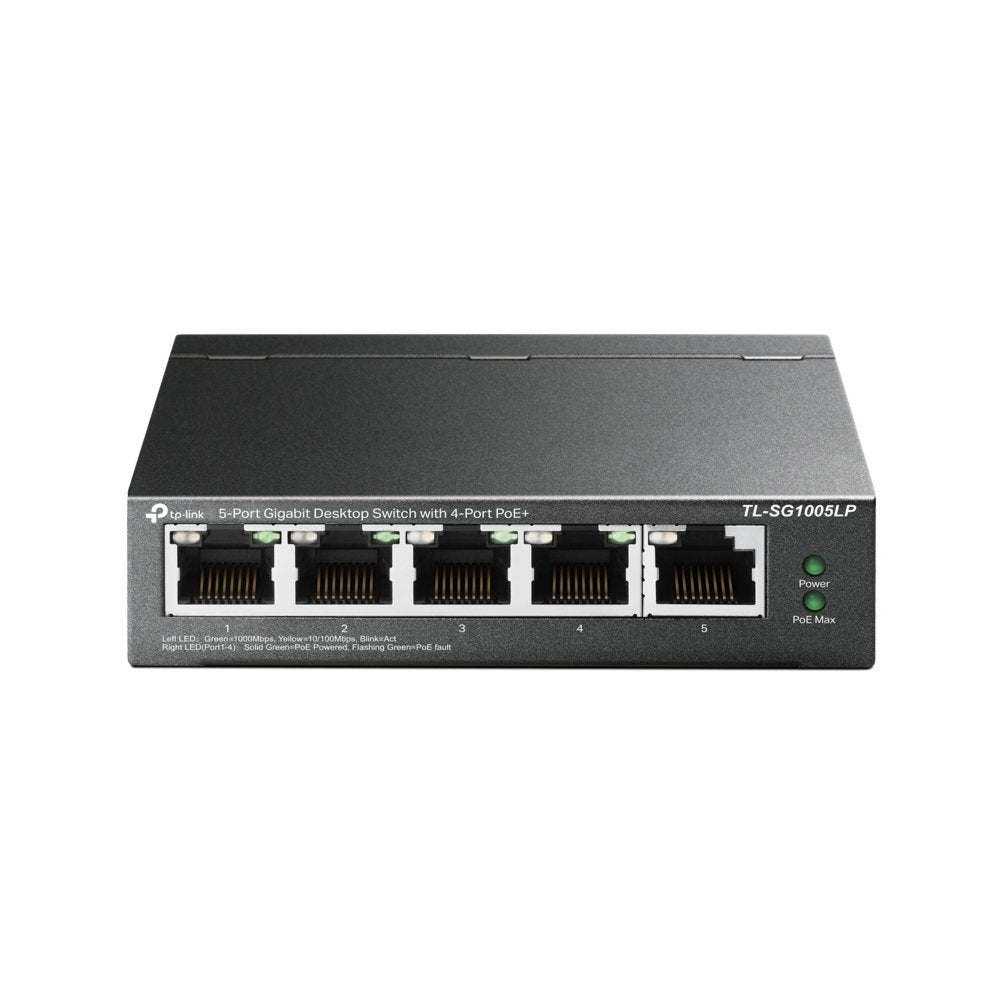 TP-Link TL-SG1005LP | Unmanaged | Gigabit Ethernet (10/100/1000 Mbps) | Power over Ethernet (PoE)