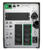 APC Smart-UPS SMT1000IC | 1000 VA / 700W | 8x IEC C13 Stopcontacten | Pure Sine Wave | SmartConnect & SmartSlot | AVR Spannin