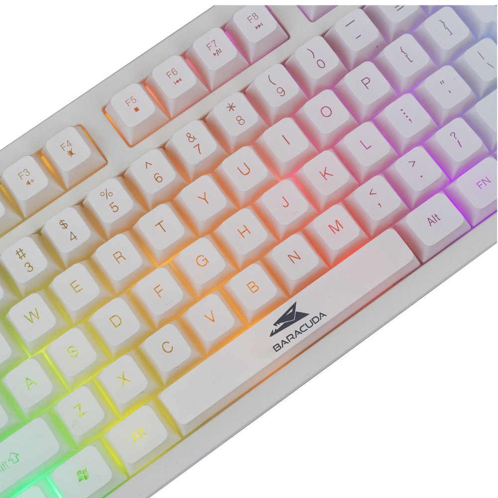 Baracuda KRILL RGB | Tenkeyless Bedraad Gaming Toetsenbord | QWERTY | Wit