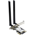 Inter-Tech DMG-35 | Wi-Fi 6 & Bluetooth 5.0 PCIe Adapter | 3000 Mbps | Dual-band (2,4 GHz / 5 GHz) | Intel AX200 Chipset | PC