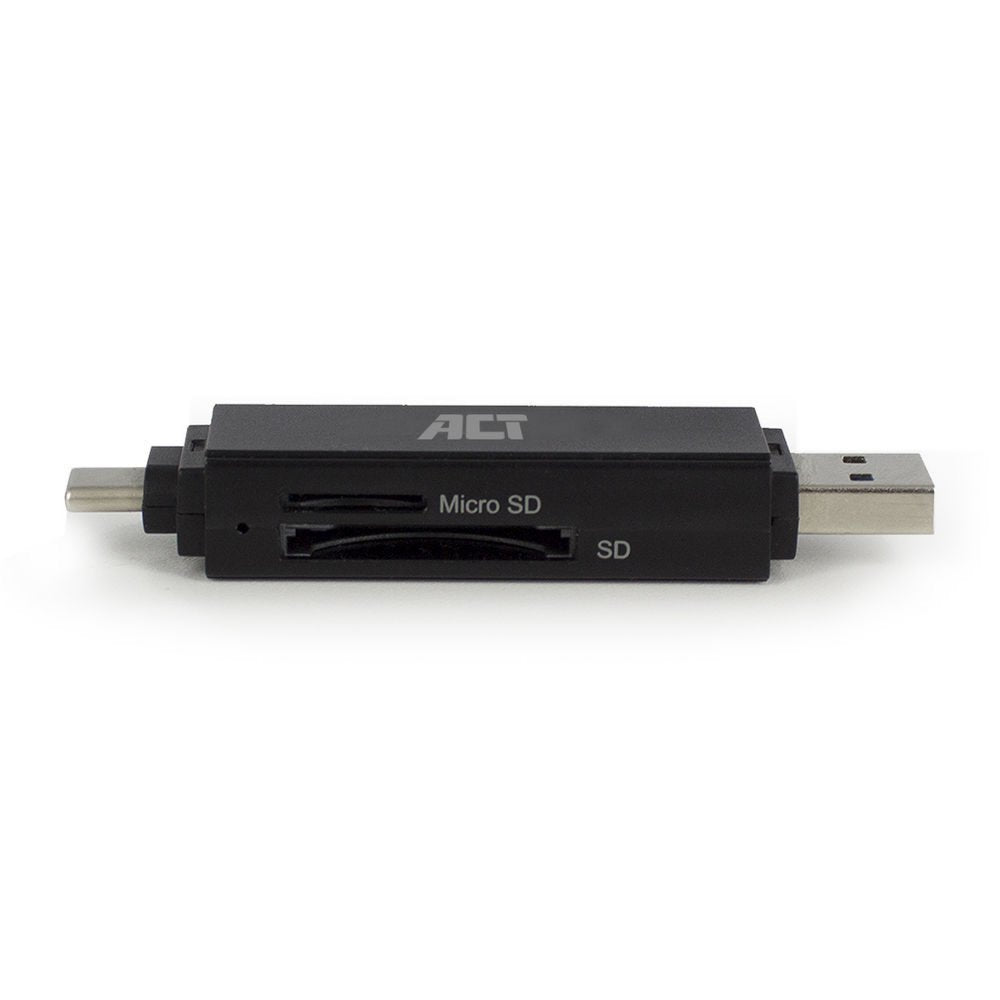ACT AC6375 | Geheugenkaartlezer | USB 3.2 Gen 1 | Zwart