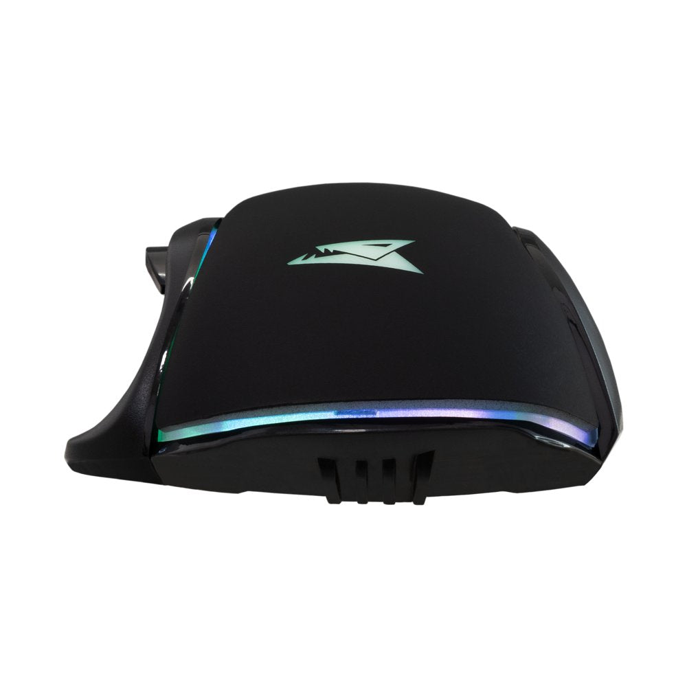 Baracuda PIRANHA RGB | Bedrade Gaming Muis | USB-A | 7200 DPI | Zwart