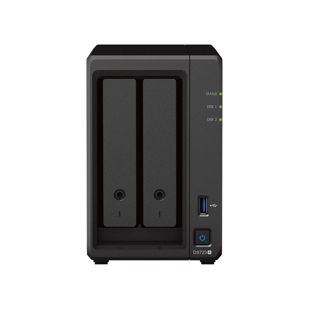 Synology DiskStation DS723+ NAS | 2 Drive Bays | AMD Ryzen R1600 | 2x Gigabit Ethernet | Zwart