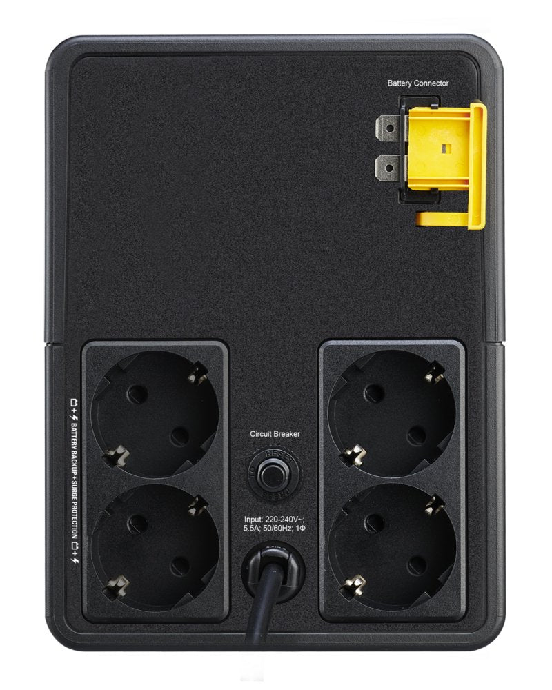 APC Easy-UPS BVX1200LI-GR | 1200 VA / 650 W | 4x Schuko Stopcontacten | AVR Spanningsregeling | LED-statusindicator | Tower U