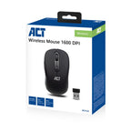 ACT AC5125 | Draadloze Muis | Rechtshandig | RF | 1600 DPI | Zwart