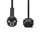 Nedis CEGP10000BK50 | 5 m Stroomkabel | Type F (CEE 7/7) Male naar IEC C13 | Zwart | 10A / 250V | PVC