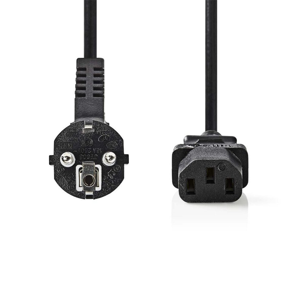 Nedis CEGP10000BK50 | 5 m Stroomkabel | Type F (CEE 7/7) Male naar IEC C13 | Zwart | 10A / 250V | PVC