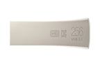 Samsung Bar Plus | 256GB USB-A 3.2 Flash Drive | tot 400 MB/s lezen | tot 110 MB/s schrijven | Zilver