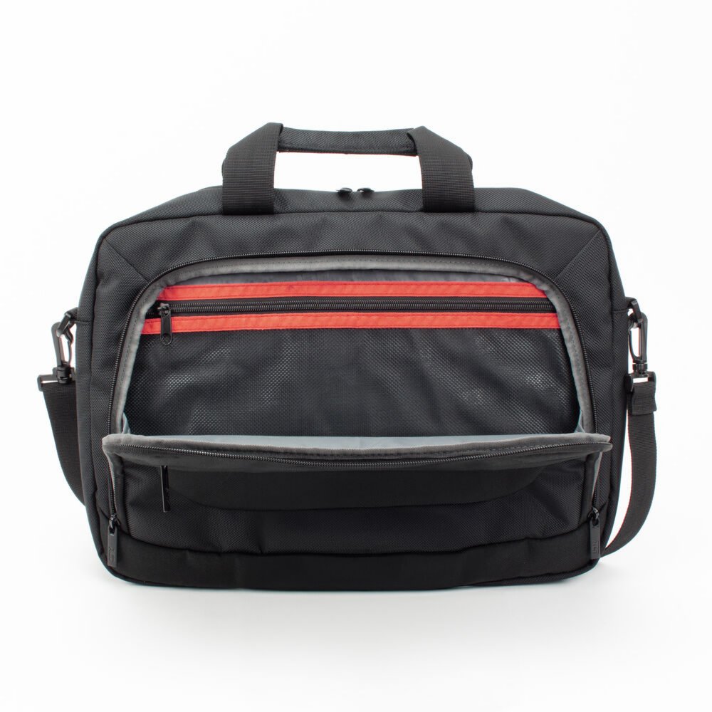 ACT Suburb 15.6" Laptop Schoudertas | Gemaakt van Gerecycled Plastic | Zwart