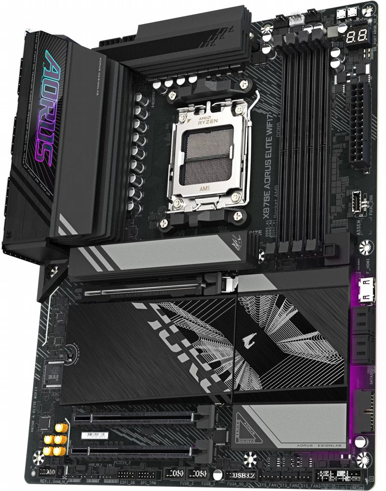 Gigabyte X870E AORUS ELITE WIFI7 | AMD X870E Moederbord | AM5 | ATX | WiFi 7