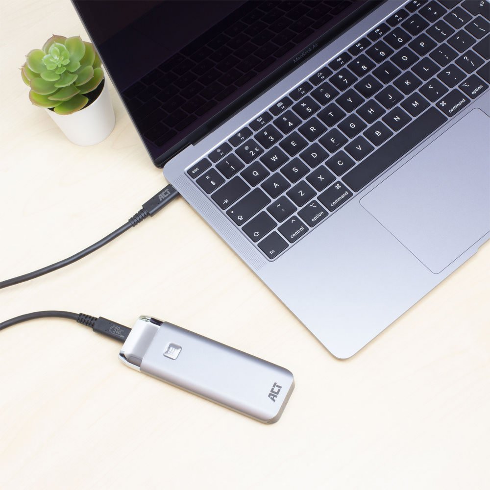 ACT AC7451 | USB4 Gen 3x2 Kabel | USB-C naar USB-C | 0.8m | Zwart