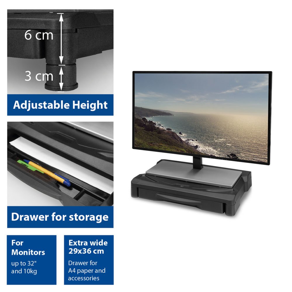 ACT AC8210 | Monitor Standaard | Tot 32" | Max 10kg | 1 Monitor