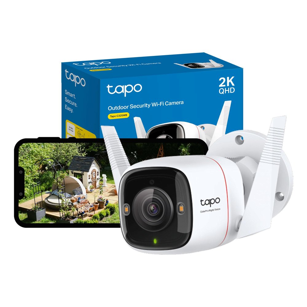 TP Link Tapo C325WB | 2K QHD 4MP WiFi Beveiligingscamera | 2688 x 1520 | ColorPro Nachtzicht | AI Detectie | IP66