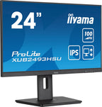 Iiyama ProLite XUB2493HSU-B6 24'' | 1920x1080 IPS | 100Hz | AdaptiveSync | USB-Hub | In hoogte verstelbaar | Full HD Monitor