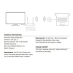 ACT Aero 4K Presentator Knop (AC7961) | USB-C | 4K | Draadloos | Tot 20m | Plug and Play