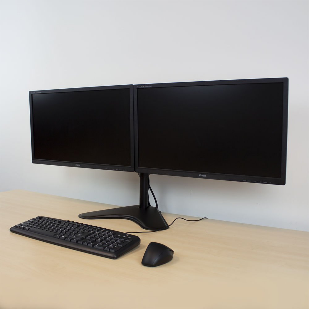 ACT AC8320 | Verstelbare Monitor-bureausteun | Tot 32" | Max 8kg | VESA 100x100 | 2 Monitoren