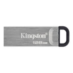 Kingston DataTraveler Kyson | 128GB USB-A 3.2 Flash Drive | tot 200 MB/s lezen | tot 60 MB/s schrijven | Zilver