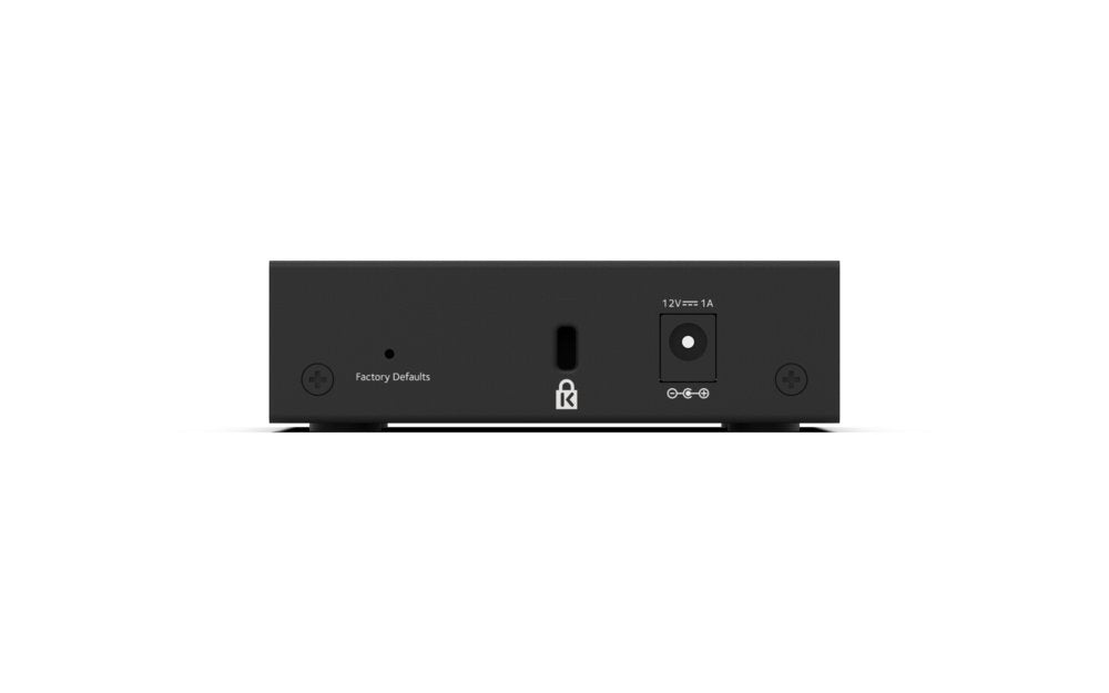 NETGEAR GS305E | 5-poorts Gigabit Ethernet Smart Managed Plus Switch | Webbeheer | QoS & VLAN Ondersteuning | Zwart