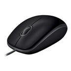 Logitech B110 Silent | Bekabelde Muis | Links- en Rechtshandig | USB-A | 1000 DPI | Zwart